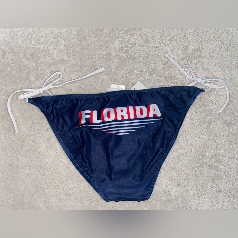 NWT Florida Red White Blue Bikini Bottom
